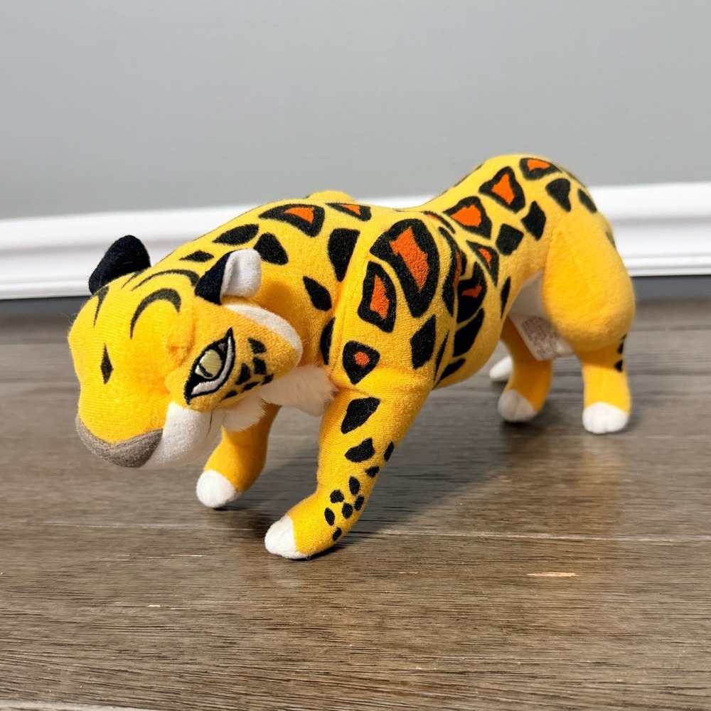 Disney Tarzan Sabor Leopard Plush Mattel Arcotoys Vintage Stuffed Animal Toy